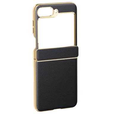 Samsung Z Flip6 SKALO Gold Edge Suojakurori - Musta