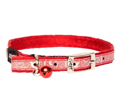 Kissan kaulus Sparklecat Tummanpunainen 11mm/25,5-31cm