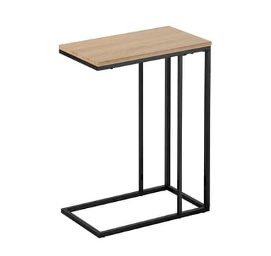 Apupöytä ELT vaaleanruskea 46x26x62cm, laminaattilevy, teräsjalat