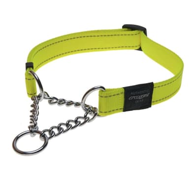 Half-poof kaulus Rogz Utility L 20mm Fanbelt Obedience, keltainen heijastin