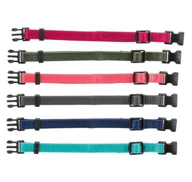 Juniorisarja pentujen kaulapannat, s–m: 17–25 cm/10 mm, fuksia, grafiitti, indigo, metsä, koralli, valtameri, Trixie
