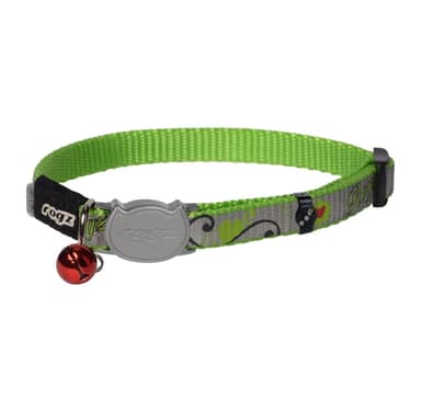 Kissan kaulus Rogz Reflectocat Lime Fish 11m/20-31cm