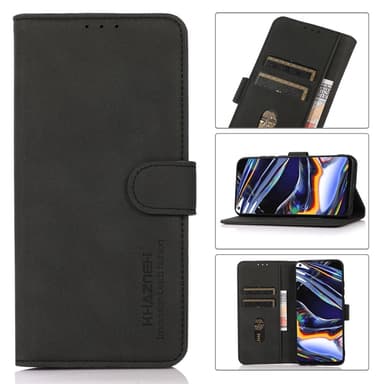 SKALO Xiaomi 14 Ultra 5G KHAZNEH Lompakkokotelo PU-nahasta - Musta