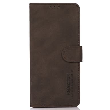 SKALO Xiaomi Redmi A3 KHAZNEH Lompakkokotelo PU-nahasta - Ruskea