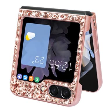 SKALO Samsung Z Flip6 Glitteriä TPU Suojakuori - Kulta