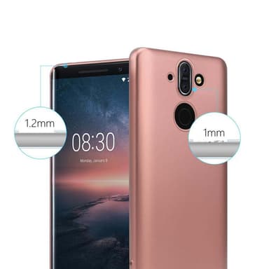 Nokia 8 Sirocco Suojakuori Kotelo (Vaaleanpunainen)