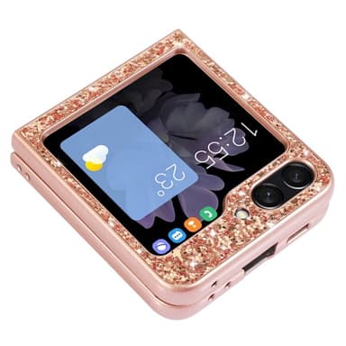 SKALO Samsung Z Flip6 Glitteriä TPU Suojakuori - Kulta