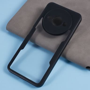 SKALO Xiaomi Redmi A3 Iskunkestävä Clear Hybrid Suojakuori + suojakalvo - Musta