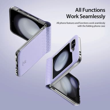 DUX DUCIS Samsung Z Flip6 Bril-Series Fold Suojakuori - Violetti