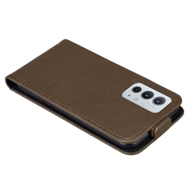OnePlus 9RT 5G Suojakuori Lompakkokotelo (Ruskea)