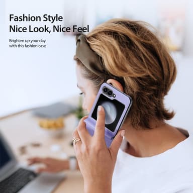 DUX DUCIS Samsung Z Flip6 Bril-Series Fold Suojakuori - Violetti