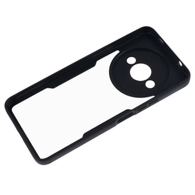 SKALO Xiaomi Redmi A3 Iskunkestävä Clear Hybrid Suojakuori + suojakalvo - Musta