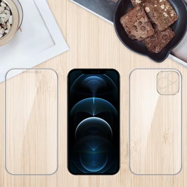 iPhone 12 Suojakuori Case Cover (Läpinäkyvä)