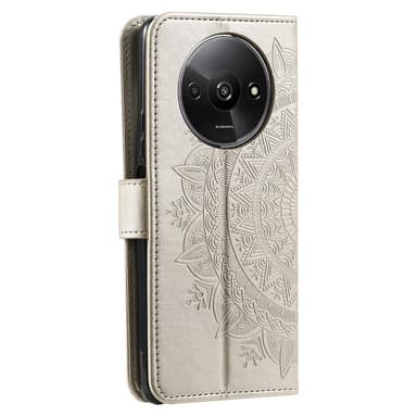 SKALO Xiaomi Redmi A3 Mandala lompakkokotelo - Kulta