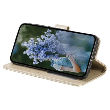 SKALO Xiaomi Redmi A3 Mandala lompakkokotelo - Kulta
