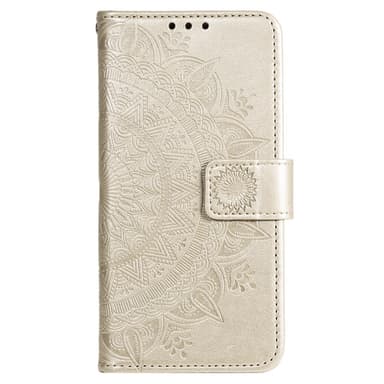 SKALO Xiaomi Redmi A3 Mandala lompakkokotelo - Kulta
