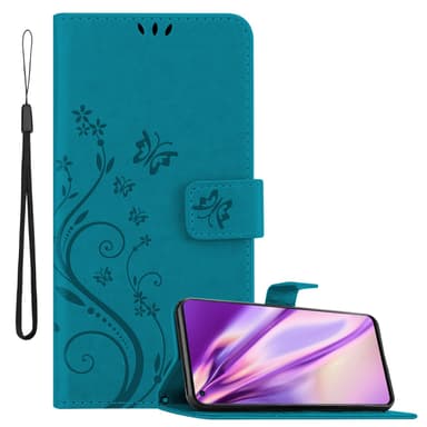 OnePlus 9RT 5G Suojakuori Lompakkokotelo (Sininen)
