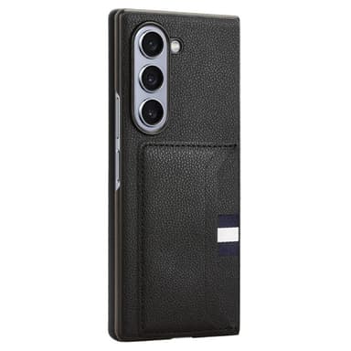 SKALO Samsung Z Fold6 PU-nahkainen Korttikotelo - Musta