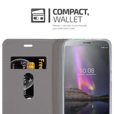 Lenovo P2 Suojakuori Lompakkokotelo (harmaa)