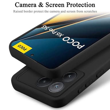 Xiaomi Poco X6 Pro Suojakuori Kotelo Case (Musta)