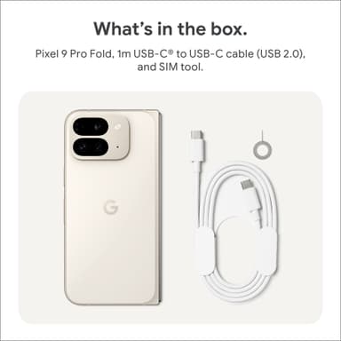 Google Pixel 9 Pro Fold 5G älypuhelin 16/256 GB (Porcelain)
