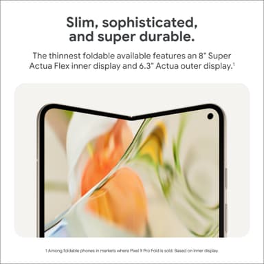 Google Pixel 9 Pro Fold 5G älypuhelin 16/256 GB (Porcelain)