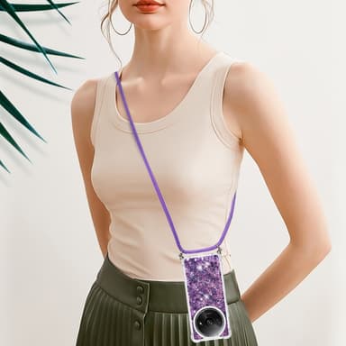 SKALO Xiaomi Redmi A3 Juoksuhiekka Glitter Mobile kaulapanta - Violetti