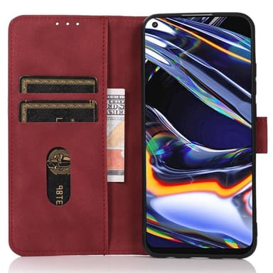 SKALO OnePlus Nord CE4 Lite 5G KHAZNEH Lompakkokotelo PU-nahasta - Punainen