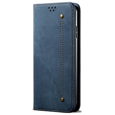 SKALO Xiaomi 14 Ultra 5G Jeans Lompakkokotelo - Sininen