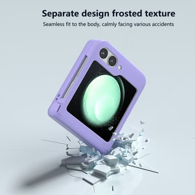 SKALO Samsung Z Flip6 Ultrathin Skin-touch Fold Suojakuori - Violetti