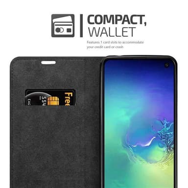 Samsung Galaxy S10e Suojakuori Lompakkokotelo (Ruskea)