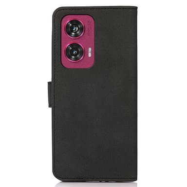 SKALO Motorola Edge 50 Fusion KHAZNEH Lompakkokotelo PU-nahasta - Musta