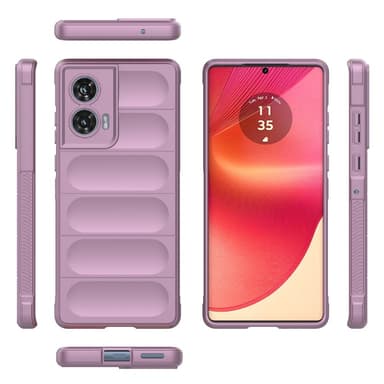 SKALO Motorola Edge 50 Fusion Rugged Bumpers TPU-suojakuori - Violetti