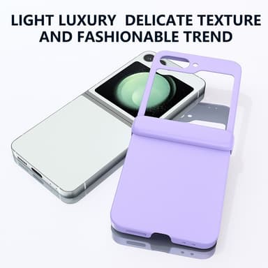 SKALO Samsung Z Flip6 Ultrathin Skin-touch Fold Suojakuori - Violetti