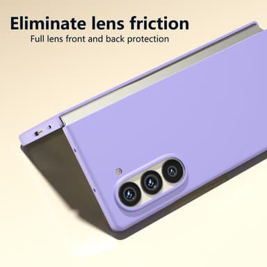 SKALO Samsung Z Fold6 Ultrathin Skin-touch Fold Suojakuori - Violetti