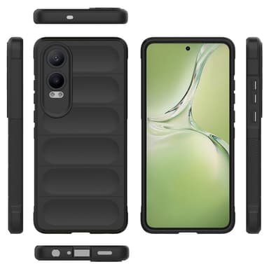 SKALO OnePlus Nord CE4 Lite 5G Rugged Bumpers TPU-suojakuori - Musta