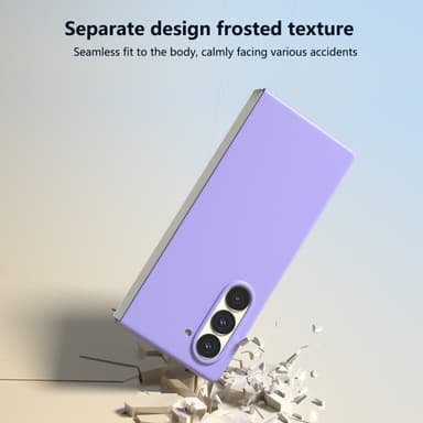 SKALO Samsung Z Fold6 Ultrathin Skin-touch Fold Suojakuori - Violetti