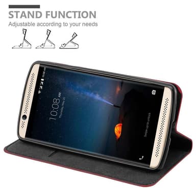 ZTE Axon 7 MINI Suojakuori Lompakkokotelo (Punainen)