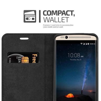 ZTE Axon 7 MINI Suojakuori Lompakkokotelo (Punainen)
