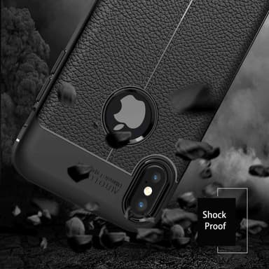 iPhone X / XS Suojakuori Case Cover (Musta)