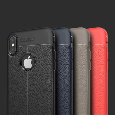 iPhone X / XS Suojakuori Case Cover (Musta)