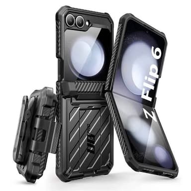 SUPCASE UB Pro kotelo Samsung Galaxy Z Flip 6 - Musta