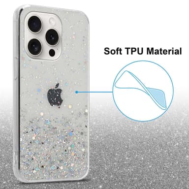 iPhone 15 PRO Suojakuori Kotelo (Läpinäkyvä)