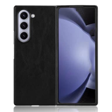 SKALO Samsung Z Fold6 PU-nahkainen Suojakuori - Musta