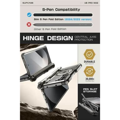 SUPCASE UB Pro Mag kuori Samsung Galaxy Z Fold 6 - TiGray
