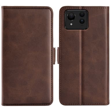 SKALO Asus Zenfone 11 Ultra 5G Premium Wallet Lompakkokotelo - Ruskea