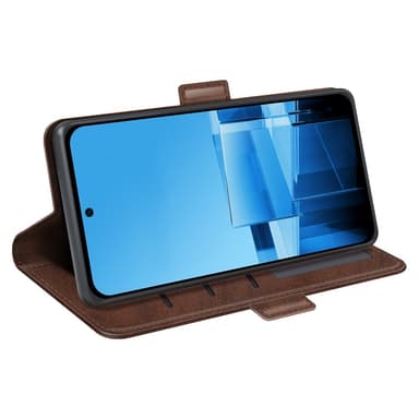 SKALO Asus Zenfone 11 Ultra 5G Premium Wallet Lompakkokotelo - Ruskea