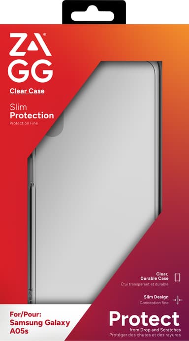 Zagg Samsung Galaxy A05s läpinäkyvä suojakuori