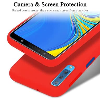 Samsung Galaxy A7 2018 Suojakuori Kotelo (Punainen)