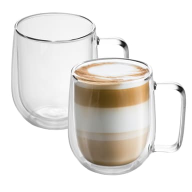 2x Termoslasi 250 ml Kahvimuki Teelasi Kahvilasi